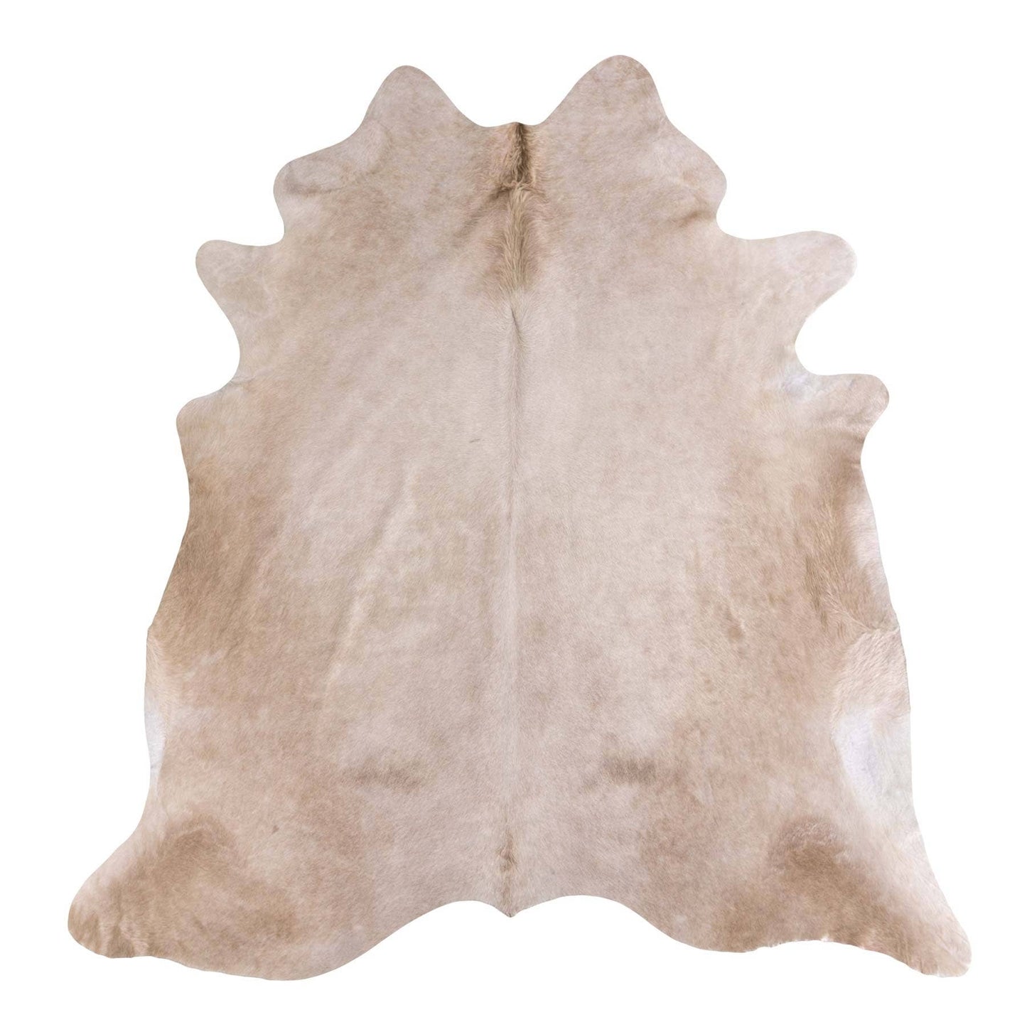 Brazilian light  Champagne Cowhide Rug Large