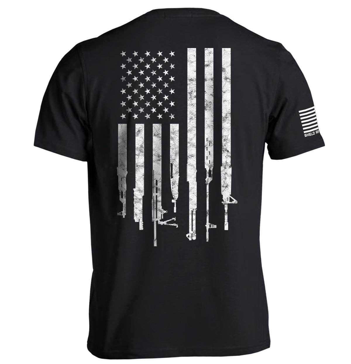 Firearm Flag: Tee / 2XL / Black