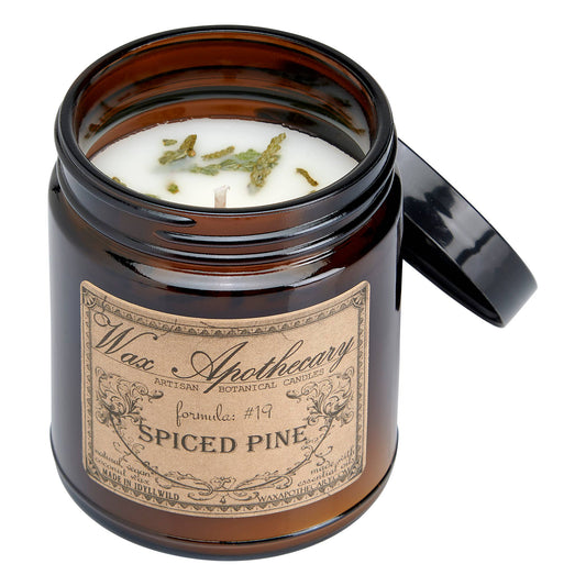 Spiced Pine 6oz Candle in Amber Glass Jar 🎄Christmas Fav!